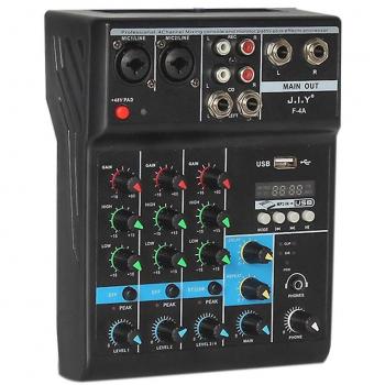 Table de Mixage Bluetooth 4 Canaux pour Karaoké
