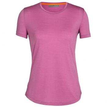 Icebreaker T-Shirt Femminile Manica Corta Rosa