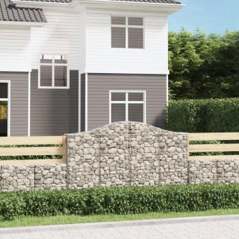 VidaXL Galvanised Iron Arched Gabion Baskets