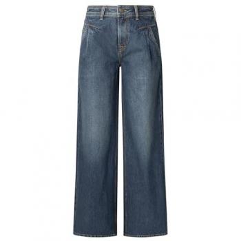 Jeans Pepe A Vita Alta Archive Wide Leg 28 Blu