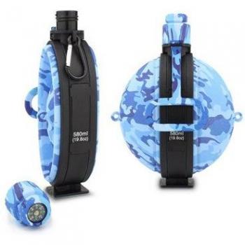 Bouteille d'eau pliable avec boussole 580ML