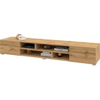 Inosign Lowboard “Coby” – B:208 cm, H:32,5 cm, T:45 cm, Melamin‑Finish Braun (Eichefarben Wotan)