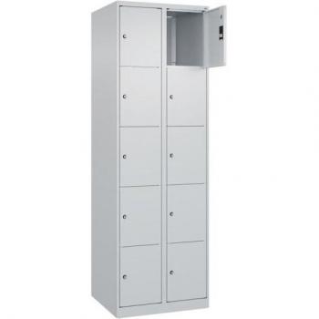 CP Schließfachschrank Classic Plus lichtgrau 080000-205 S10008, 10 Schließfächer 60,0 x 50,0 x 185,0 cm lichtgrau