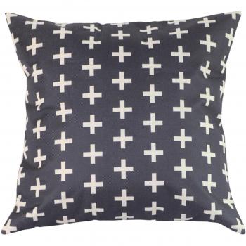 Nicht gefüllter Kissenbezug mit Kreuzmuster