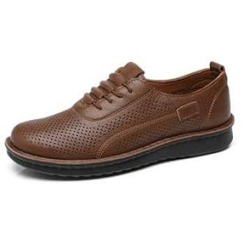 Ivachy Perforated Lace-Up Camel Footwear