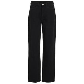VILA Kelly VIKelly nera, denim straight fit a vita alta – dettaglio 221 36