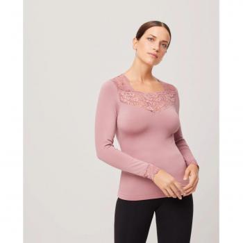 Ysabel Mora camiseta térmica encaje de mujer