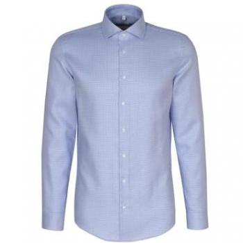 X-Slim Herren Hemd mit Kentkragen in hellblau
