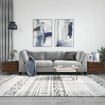 Couchtisch-Set 2er Braun Eichen-Optik 50x50x40 cm Holzwerkstoff