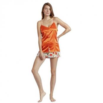 Admas Garden Damenpyjama „Passion Fruits“ – Open-Back Style