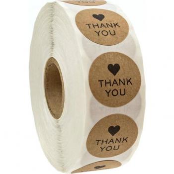 500 PCS Round Labels for Candy Packaging and Flower Box Gifts