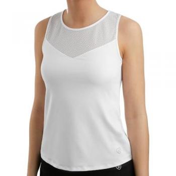 Débardeur athlétique pour femmes – Blanc/Noir – Limited Sports Tabea