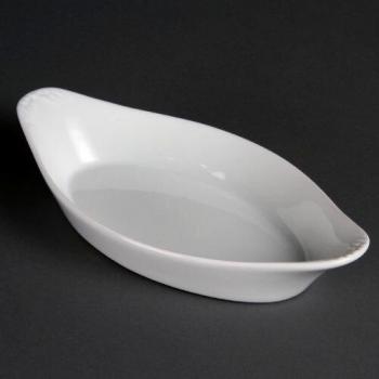 Olympia W440 Eared Dish, Oval, 49 mm Height x 262 mm Width x 141 mm Diameter (Pack of 6)