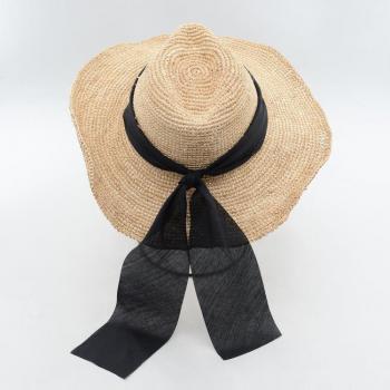 Sombrero de Sol para Mujer con Cinta Negra