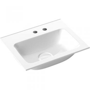 Lavabo Emco EVO 400 400×320 Blanco sin Rebote 2 Agujeros