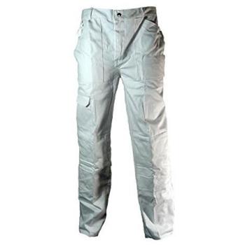 ProDec White Painter's Trousers with Multi-Pockets, 32 Waist