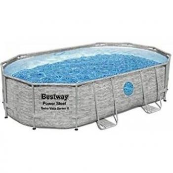 Bestway Power Steel Swim Vista II Piscina ovale 4.88m x 3.05m x 1.07m