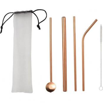 Mélange MilkTea Paille 5x – Acier 304 robuste et courbé