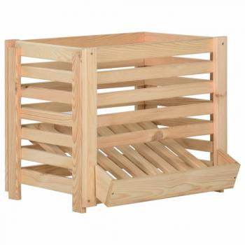 Potato Box 60x40x50 cm Solid Pine vidaXL