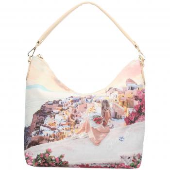 Bolso Hobo Y Not con cierre zip