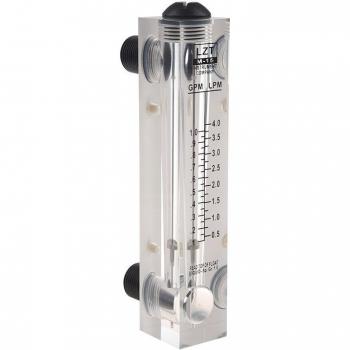 Black Adjustable Knob 0.1-1 GPM Water Flow Meter
