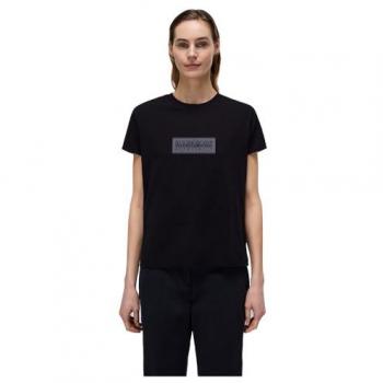 Napapijri T-Shirt NP0A4IP1 Schwarz Regular Fit – Classic Slim-Fit