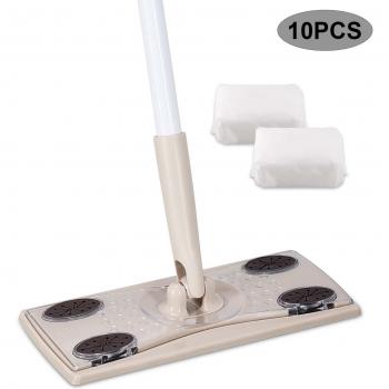 Eyliden Disposable Dust Mop with 10 Dry Pads for Hair and Dust
