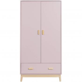 Armoire Amchor Mobili Rebecca 2 Portes Rose pour Enfants