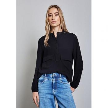 STREET ONE Langarm-Tunikenbluse mit Saumzug