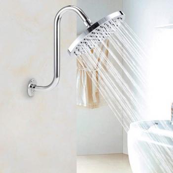 Pomme de douche avec bras en S galvanisé
