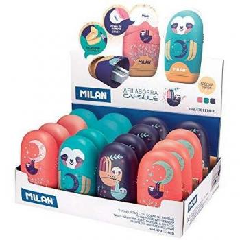 Milan Cuddles Sharpener with Eraser in Navy Blue