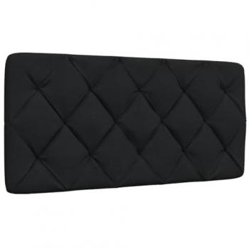 Cabecero de cama de tela negra, 100 cm – VidaXL