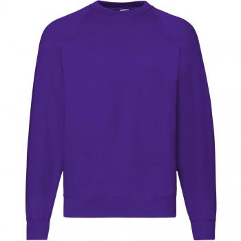Fruit of the Loom Mens Raglan Sleeve Belcoro Sweatshirt (Purple)
