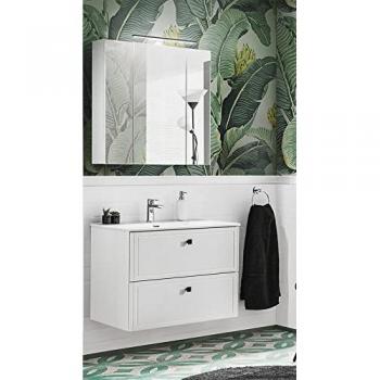 Ensemble meuble vasque + armoire miroir 100 cm