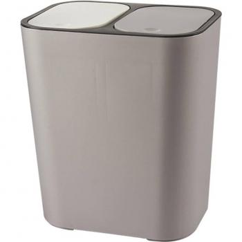 Poubelle Plastique 12 Litres Gris