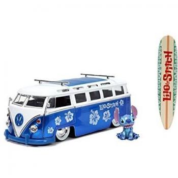 Jada Toys Stitch Van Die Cast, Volkswagen T1 Bus, Colori Vari