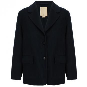 Donna Blazer Woolrich Lana Vergine L Blu