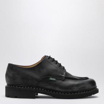 Paraboot Men's Chambord Lace-Up Shoes, Black Leather, Size UK 6
