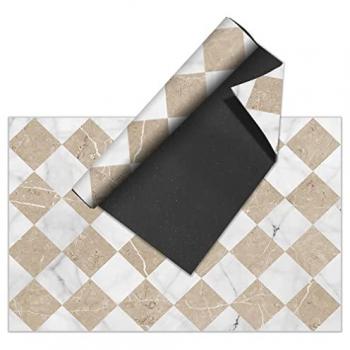 Alfombra de Vinilo Interior/Exterior PVC Gadir Sepia 200x300, Estilo Baldosas