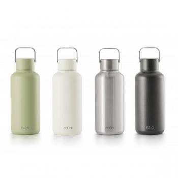 Equa Edelstahl Trinkflasche »Timeless Off Steel« mit Tragegriff