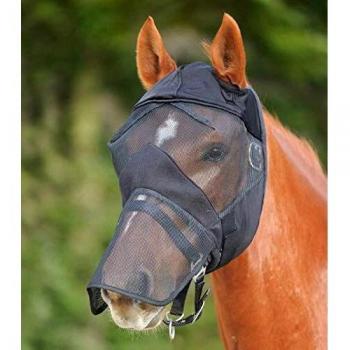 Fliegenmaske Premium Noir sans Oreilles et Nasal