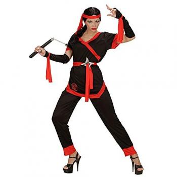 Widmann Frauen Ninja Outfit Schwarz M