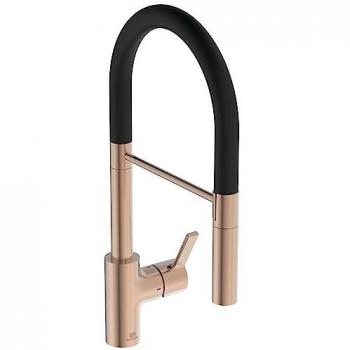Distributeur d’eau à bras extensible – Robinet de cuisine Ideal Standard – Sunset Rose Noire BD417J4