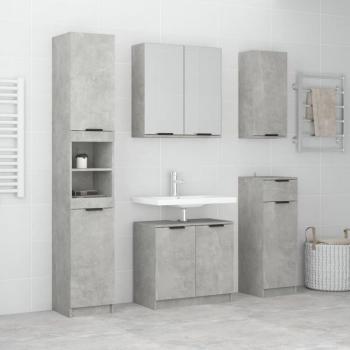 Set de Baño Moderno 2 Piezas Madera Gris