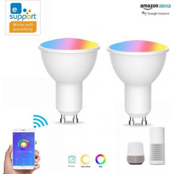 Smart WiFi GU10 LED Bulb 220-240V 4W RGB+CCT