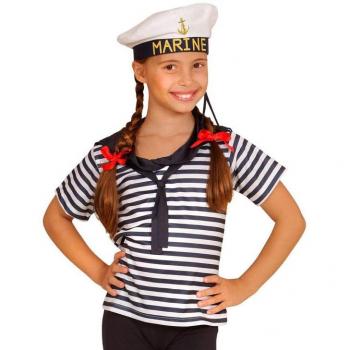 Kit de Disfraz Marinero Infantil: Camiseta y Gorra