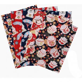 5PCS 20*25CM Small Flower Pattern Cotton Fabric for Quilting
