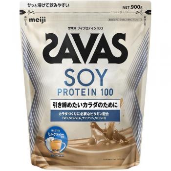 Meiji Zavas Soja‑Protein 100 % Milchtee, 45 Portionen, 900 g – Einzelset ZABAS