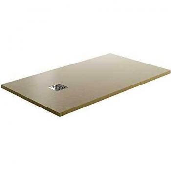 Receveur de Douche Résine Minérale Beige 130x70 cm