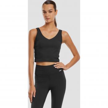 AIMN V-Ausschnitt Bralette Schwarz S